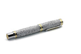 Fountain pen made of white granite unique