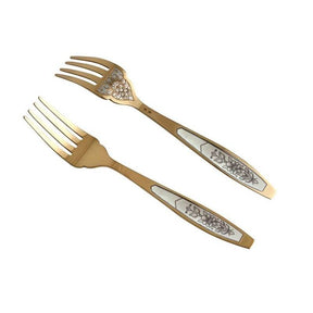 Fischgabel 925 Silber vergoldet Astra Classic