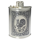 Hip flask 925 silver capercaillie 150 ml