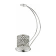 Flaschenhalter 925 Silber Zaramella — durchbrochener Rankenkorb mit geschwungenem Bügel und Halsring