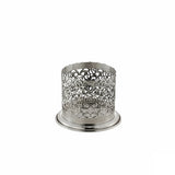 Flaschenuntersetzer 925 Silber Zaramella — durchbrochenes Rankenwerk auf profiliertem Standring