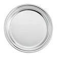 Flaschenuntersetzer 925 Silber Zaramella — flache Tellerform mit doppelt profiliertem Randwulst