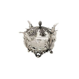 Honigdose 925 Silber mit Böhmischem Kristall und kunstvollen Verzierungen als luxuriöse Geschenkidee für stilvolle Tafelkultur