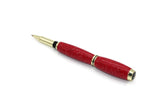 Ballpoint pen made of red granite, handmade