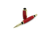 Ballpoint pen made of red granite, handmade