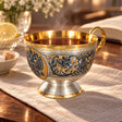 Kaffee- & Teetasse 925 Silber vergoldet Souverän — Lifestyle-Setting am Teetisch