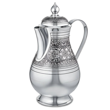 Kaffeekanne 925 Silber Niello 800 ml — Floralis