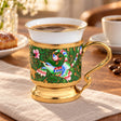 Kaffeetasse Porzellan Silber — Lifestyle-Setting am Kaffeetisch