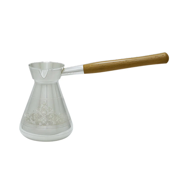 Türkische Kaffeekanne Silber 925 Pur - Gravur 370 ml — Ottomana