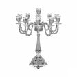 Kandelaber 925 Silber Signature Zaramella — elf Tüllen, Balusterschaft mit Akanthus