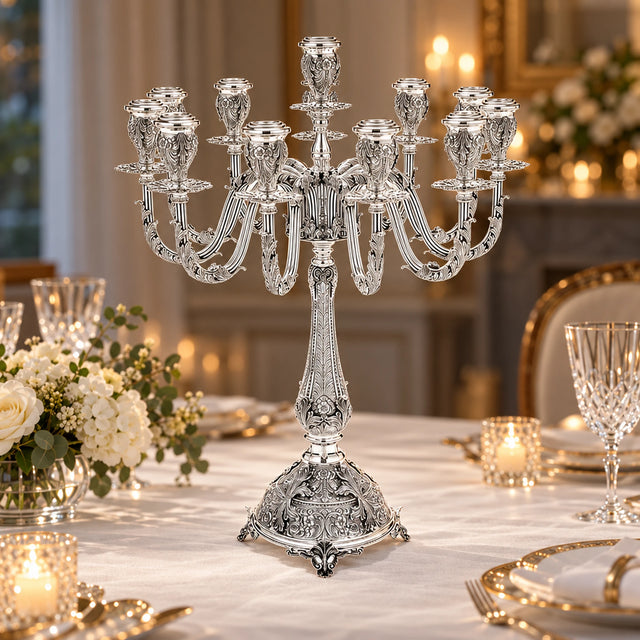 Kandelaber 925 Silber Signature — Lifestyle-Setting an der festlichen Tafel