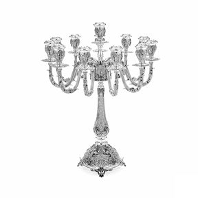 Kandelaber 925 Silber Signature Zaramella — zwölf Tüllen, dicht besetzter Armkranz