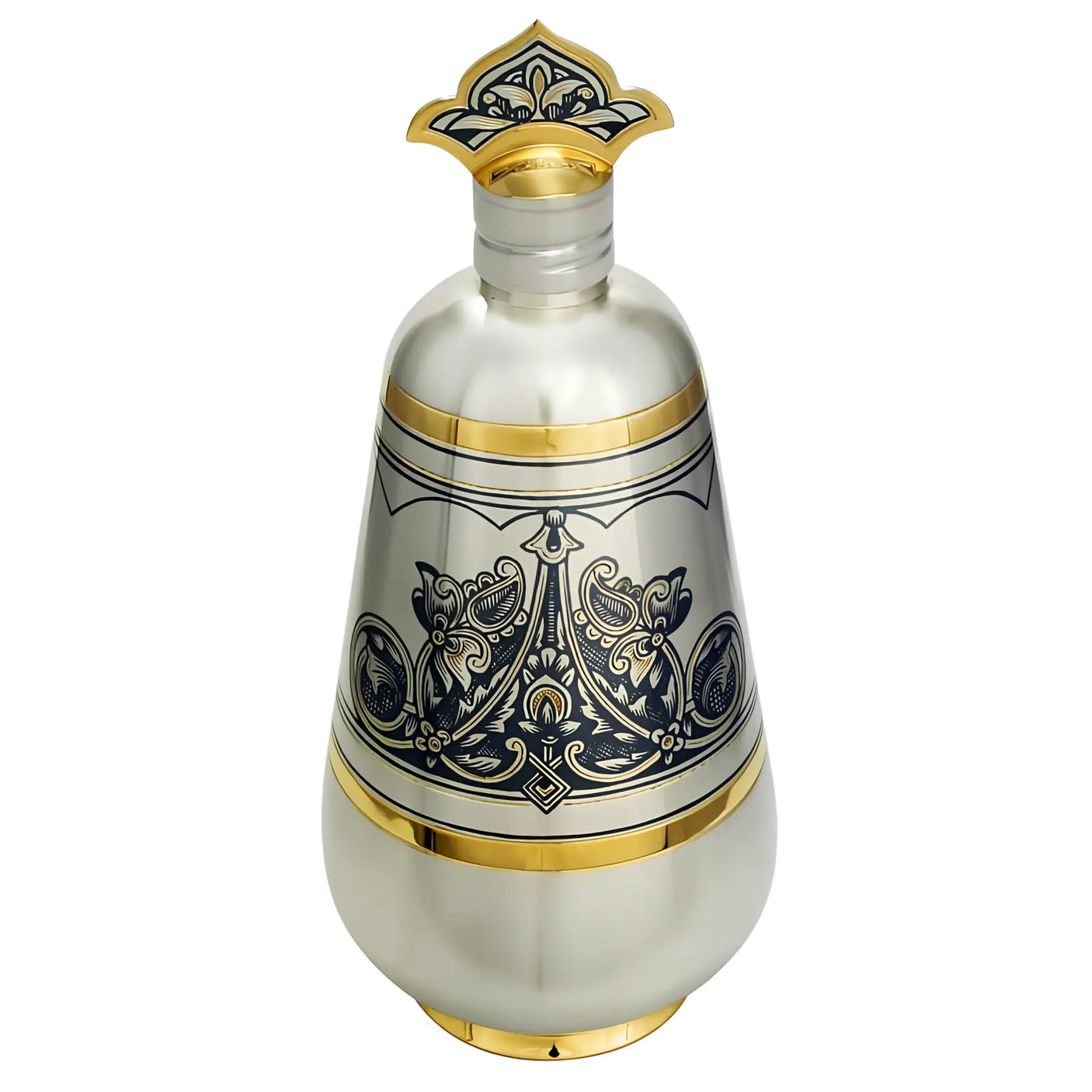 Schnapskaraffe 925 Silber vergoldet Couronne 270 ml