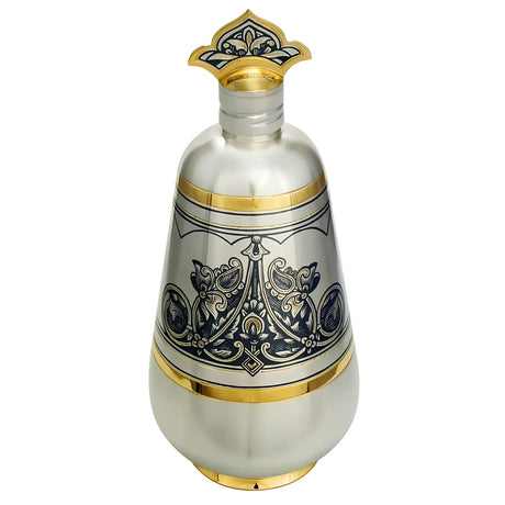 Schnapskaraffe 925 Silber vergoldet Couronne 270 ml