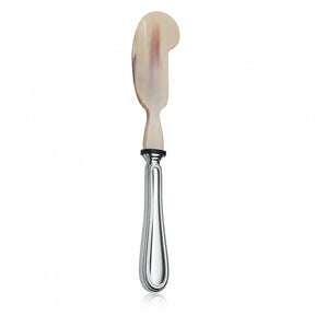 Kaviarmesser 925 Silber mit Horn — gravierbar Zaramella — Freisteller