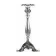 Kerzenleuchter 925 Silber Zaramella — Balusterschaft auf dreieckigem Fuß mit Volutenfüßen