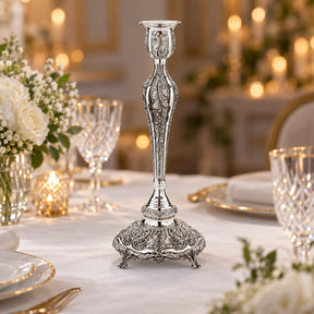 Kerzenleuchter 925 Silber Signature Mohn — Lifestyle-Setting an der festlichen Tafel