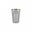 Kiddusch-Becher 925 Silber Signature 10 cm — vollflächig ziseliert, Innenseite vergoldet, Zaramella Italien