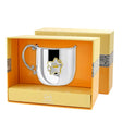 Kinderbecher Sterne Gold aus 925 Silber mit vergoldeter Krone – Taufgeschenk für Jungen & Mädchen, gravierbar.