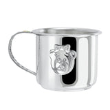 Baby Geschenkset 925 Silber – Kinderbecher & Taktil - Löffel Teddybär Mädchen