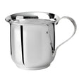 Kinderbecher 925 Silber — bauchiger polierter Becher mit Perlrand-verziertem Henkel, Freisteller