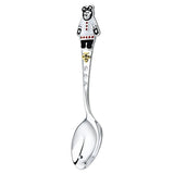 Baby cutlery set 925 silver gold-plated Mischa