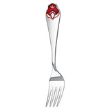Kindergabel 925 Silber Prinzessin mit roter Emaille – Geschenkset für Mädchen.