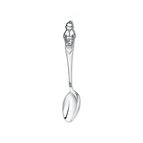 Kinderlöffel 925 Silber mit Jungen-Motiv und Herzfeld am Griff – ideales gravierbares Taufgeschenk.