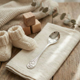 Kinderlöffel 925 Silber Teddybär mit Gravur - Option