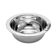 Kinderschale 925 Silber Bär mit Ball — polierte runde Silberschale mit Bär-mit-Ball-Relief am Rand, Geschenk zur Taufe