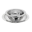 Kindergeschirr-Set 925 Silber Bär mit Ball — Schale und Teller mit Bär-Relief am Rand, 2-tlg, Geschenk zur Taufe