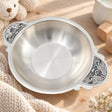 Kinderteller 925 Silber Eichhörnchen in Niello — Lifestyle-Setting, Geschenk zur Geburt und Taufe