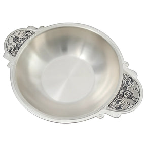 Kinderteller Silber 925 Eichhörnchen – Schale mit Niello & Gravur