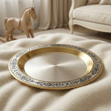 Kinderteller 925 Silber vergoldet Niello | Astra Gold | Ø 150mm