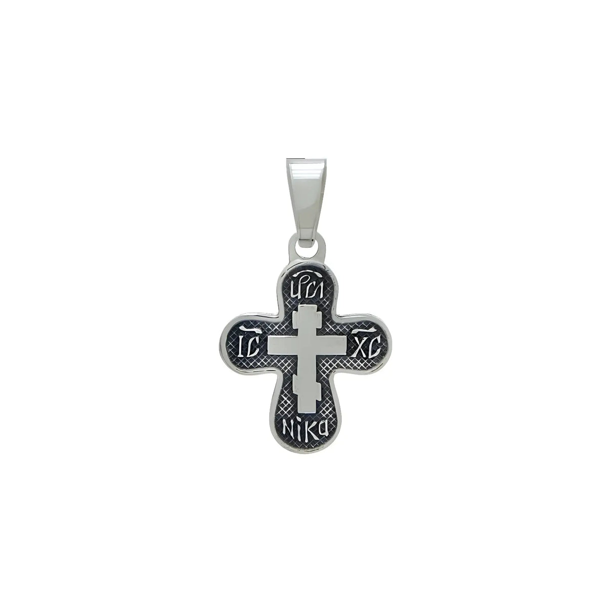 Orthodoxes Geschenkset 3 - teilig – Ikone, Kreuzanhänger & Silberlöffel