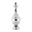 Likörkaraffe 925 Silber Zaramella — Balusterform mit ziselierten Bändern und aufgesetztem Verschluss