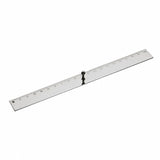 Lineal 925 Silber Zaramella — 21 cm mit gedrechseltem Griffknauf und eingeätzter Zentimeterskala, hochglanzpoliert