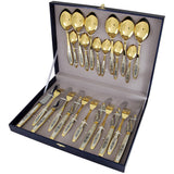 Silberbesteck Set 24-teilig 925 Silber Astra Gold