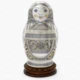 Matroschka Nr. 1 aus 925 Silber — Niello, vergoldet, 1.819 g