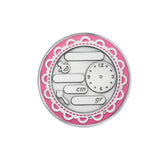 Birth &amp; Baptism Coin 925 Silver Pink