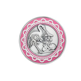 Birth &amp; Baptism Coin 925 Silver Pink