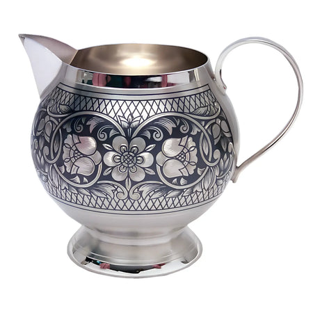 Milch - & Sahnekännchen 925 Silber Niello 220 ml — Floralis