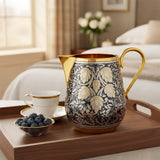 Milchkanne 925 Silber vergoldet – Kollektion „Hopfen“ historisches Design (1969)