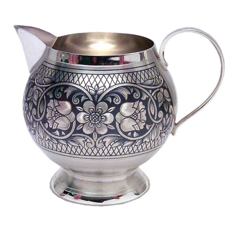 Milk &amp; cream jug 925 silver 220 ml 