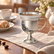 Silber Mokka-Tasse 925 Niello 60 ml — Lifestyle-Setting am Kaffeetisch