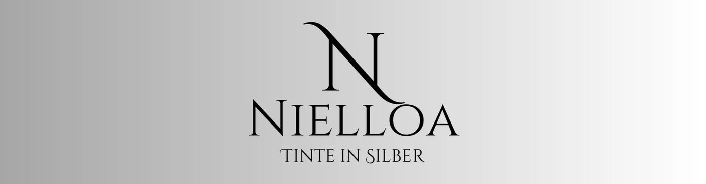 Nielloa-Tinte in Silber Banner mit Logo