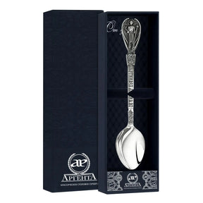 Orthodox Tauflöffel "Engel" - 925 Silber leicht geschwärzt in Geschenkbox.