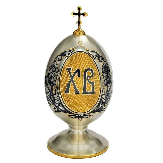 Silber Souvenir-Ei Osterei aus 925 Silber mit Niello - Premium Geschenkideen