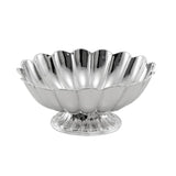 Oval silver bowl 925 silver wave-shaped 21x17