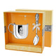 Video: Geschenkset 925 Silber Mädchen – Kinderbecher & Teelöffel mit Gravur-Option, ideales Tauf- oder Geburtsgeschenk.